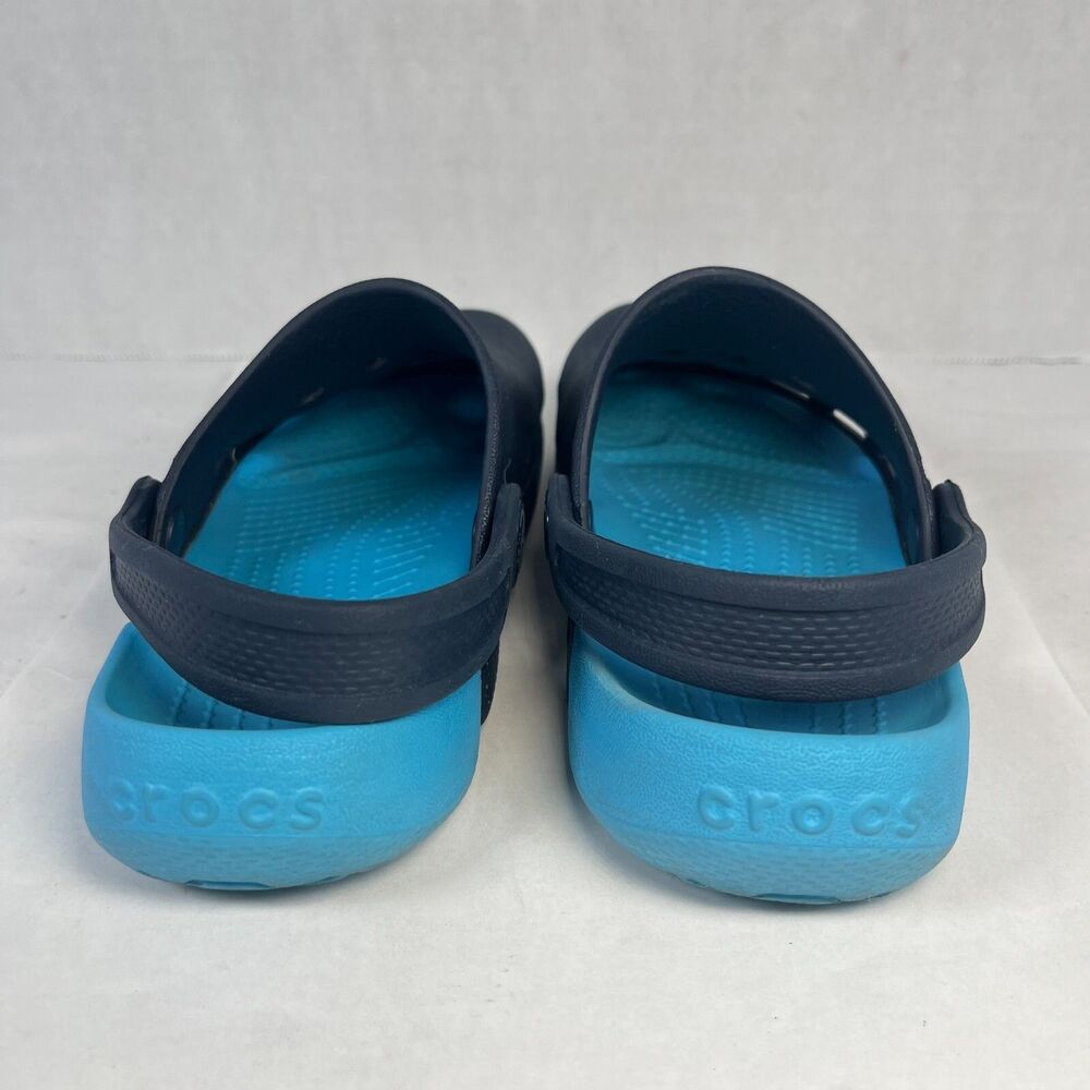 Crocs Electro Clogs Casual Comfort Shoes Blue Youth Boys 12 - Picture 4 of 7